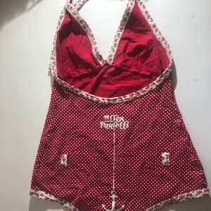 Pin-up Rockabilly Vintage PolkaDot Halter Bodysuit